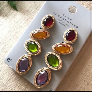 Zara statement earrings